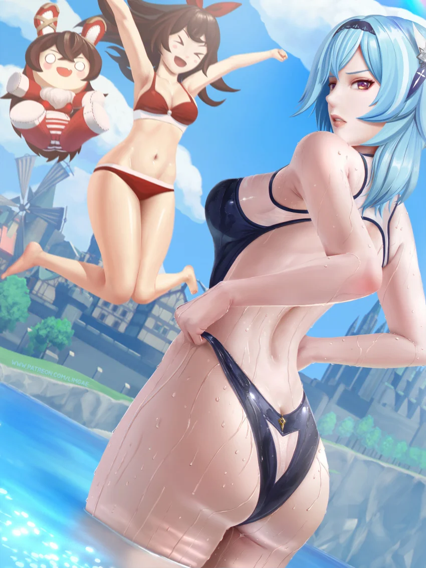 Amber & Eula Genshin Hentai
